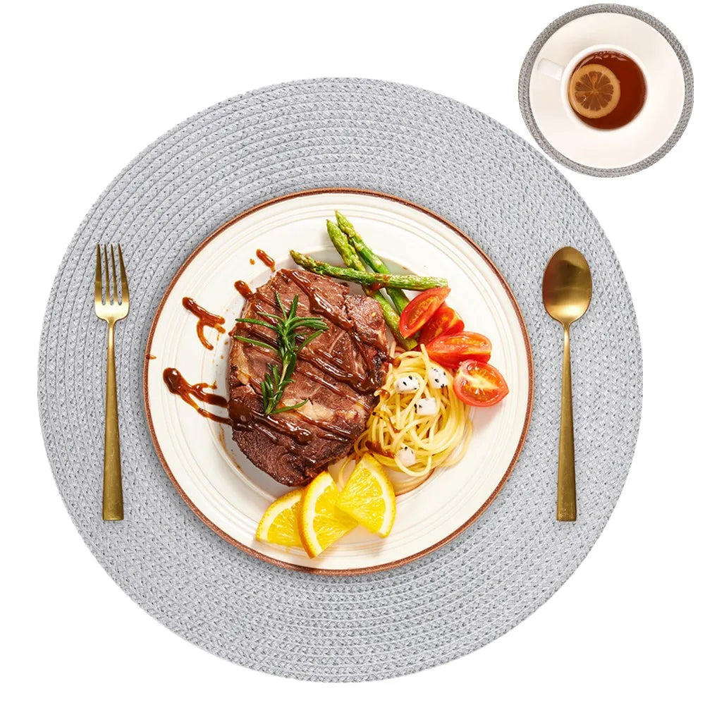 Conjunto Decorativo de Jogos Americanos Antiderrapantes