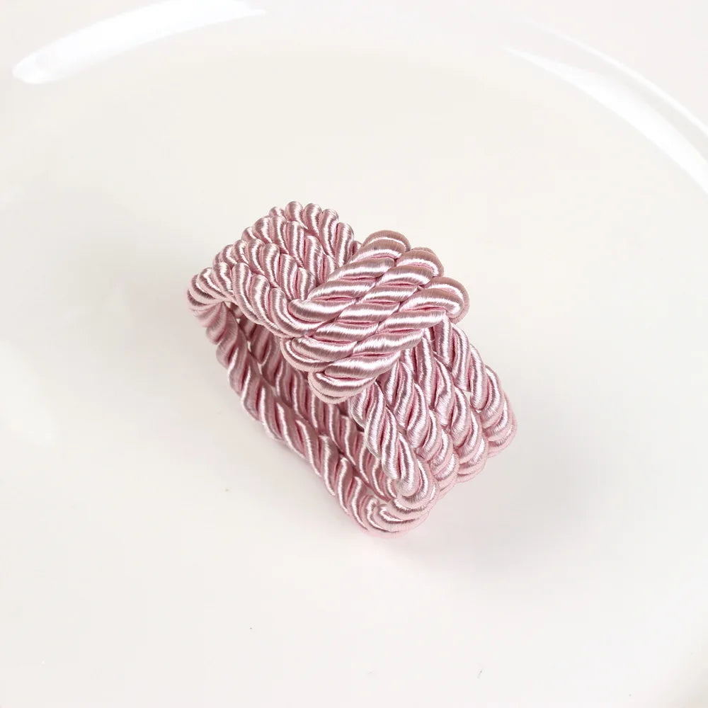 Porta-Guardanapos Circulares Trançados