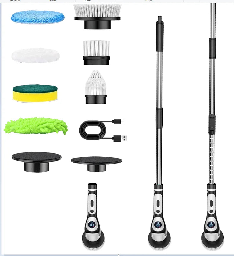 Escova de Limpeza Multifuncional Recarregável