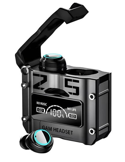 Fones de ouvido sem fio M25 TWS Pro – Fone de ouvido Bluetooth 5.3 com redução de ruído e controle por toque.