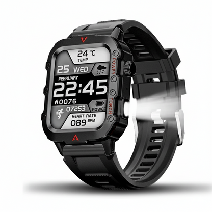 Relógio Inteligente LAXASFIT Pulse Pro – Relógio Masculino Bluetooth LED 2024 com Monitoramento de Saúde e Esportes