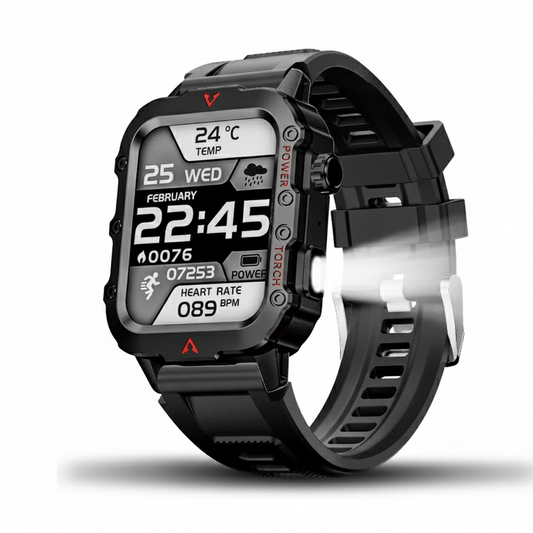 Relógio Inteligente LAXASFIT Pulse Pro – Relógio Masculino Bluetooth LED 2024 com Monitoramento de Saúde e Esportes