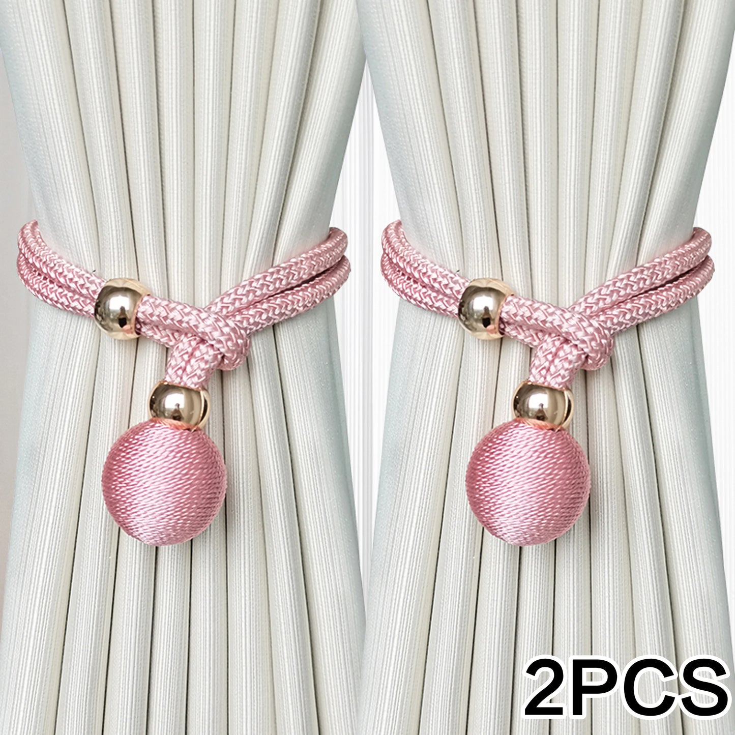 Amarras de Cortina – 2 Peças Luxuosas com Esferas Decorativas para Ambientes Clássicos e Modernos