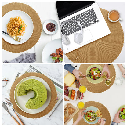 Conjunto  Decorativo de Jogos Americanos Antiderrapantes