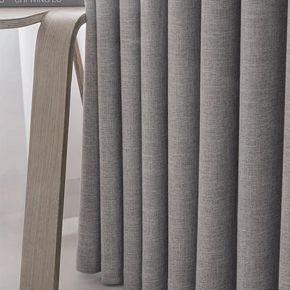 Cortinas Blackout de Linho – Design Moderno com Bloqueio Total de Luz