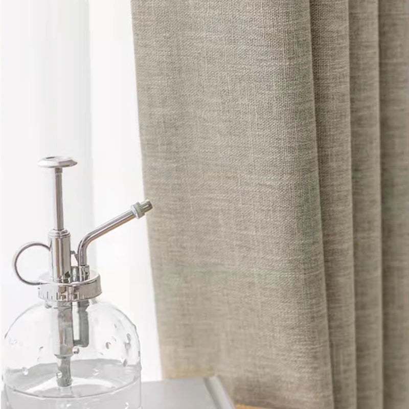 Cortinas Blackout de Linho – Design Moderno com Bloqueio Total de Luz