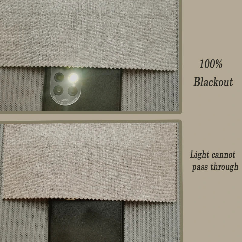 Cortinas Blackout de Linho – Design Moderno com Bloqueio Total de Luz