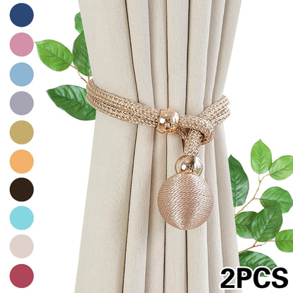 Amarras de Cortina – 2 Peças Luxuosas com Esferas Decorativas para Ambientes Clássicos e Modernos