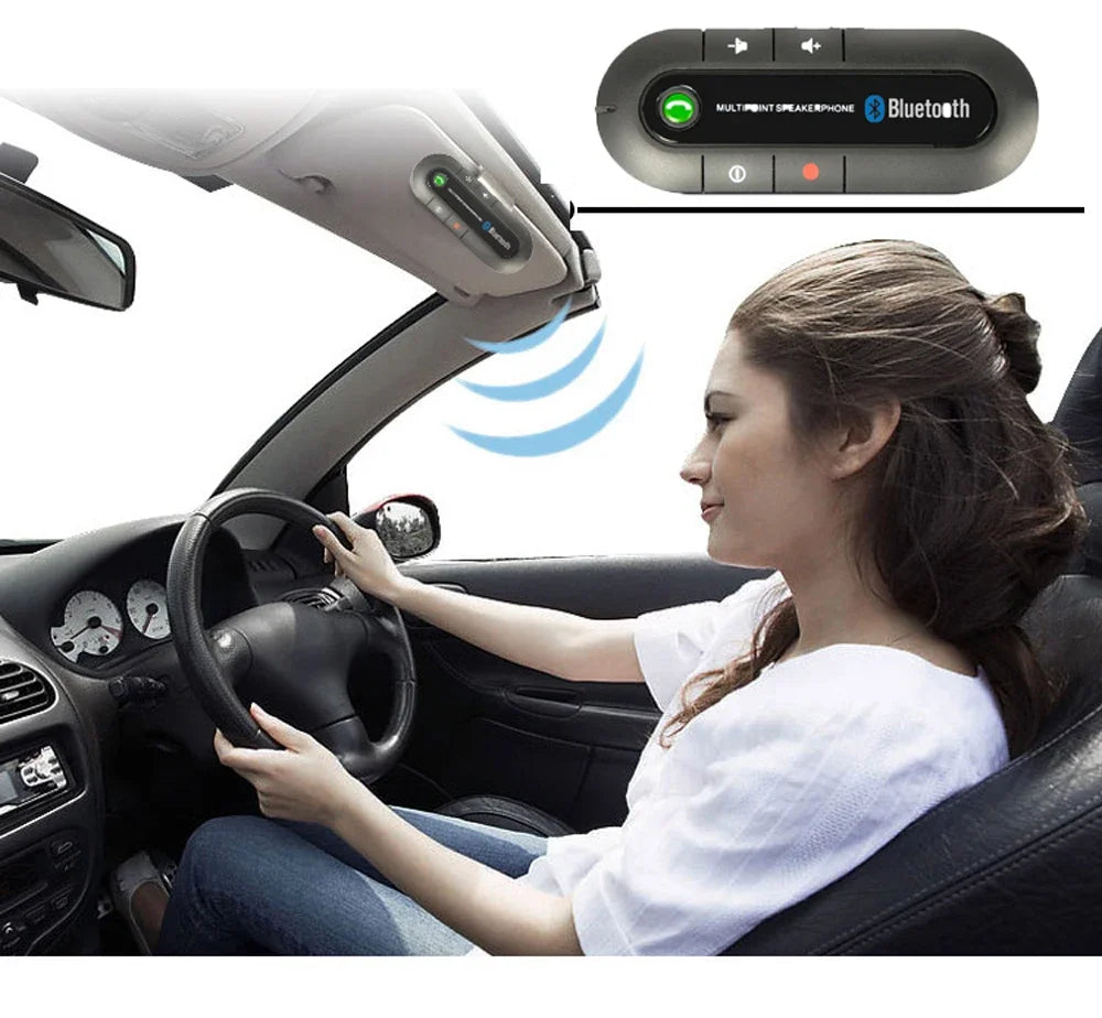 Kit Automotivo Bluetooth DriveTune – Alto-falante sem fio para chamadas em modo mãos-livres e receptor de áudio MP3