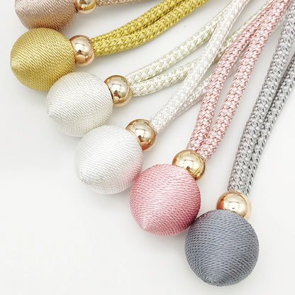 Amarras de Cortina – 2 Peças Luxuosas com Esferas Decorativas para Ambientes Clássicos e Modernos