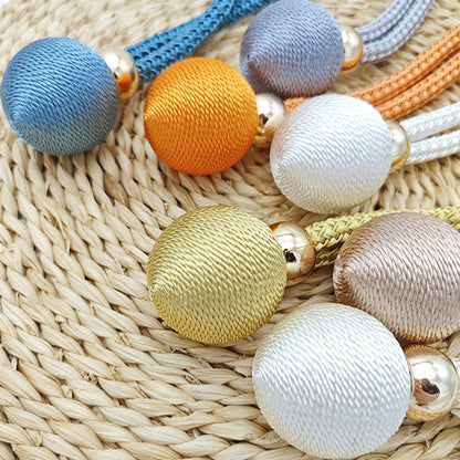 Amarras de Cortina – 2 Peças Luxuosas com Esferas Decorativas para Ambientes Clássicos e Modernos