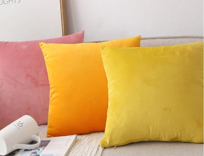 Capa de Almofada Decorativa de Veludo Macio