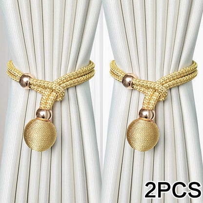 Amarras de Cortina – 2 Peças Luxuosas com Esferas Decorativas para Ambientes Clássicos e Modernos