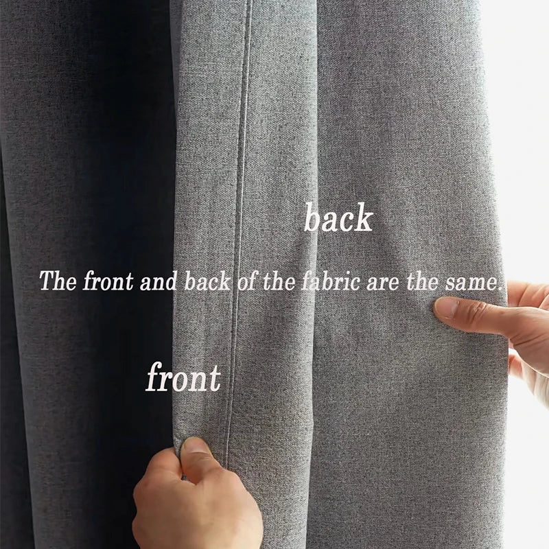 Cortinas Blackout de Linho – Design Moderno com Bloqueio Total de Luz