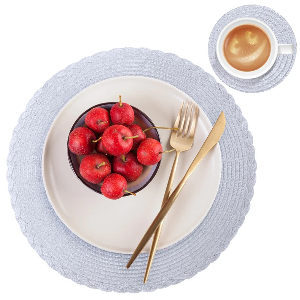 Conjunto Decorativo de Jogos Americanos Antiderrapantes