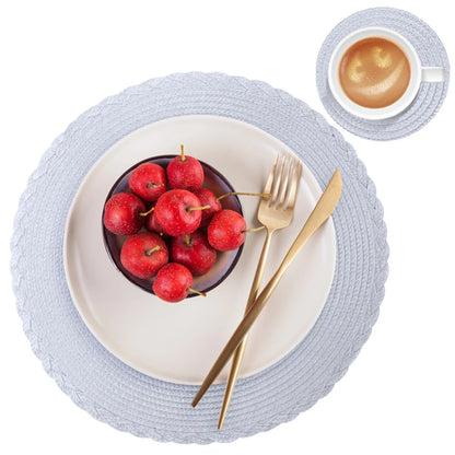 Conjunto  Decorativo de Jogos Americanos Antiderrapantes