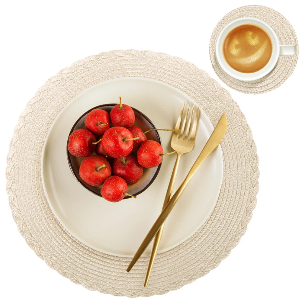 Conjunto Decorativo de Jogos Americanos Antiderrapantes