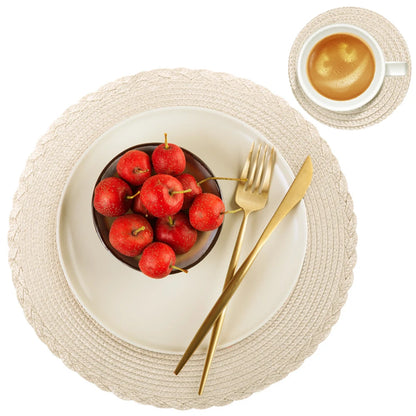 Conjunto Decorativo de Jogos Americanos Antiderrapantes