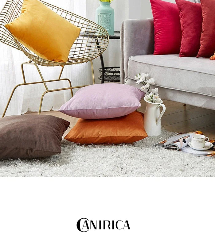 Capa de Almofada Decorativa de Veludo Macio