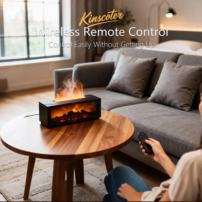 Difusor de Aromas FlameGlow – Umidificador criativo para lareira com efeito de chama simulada