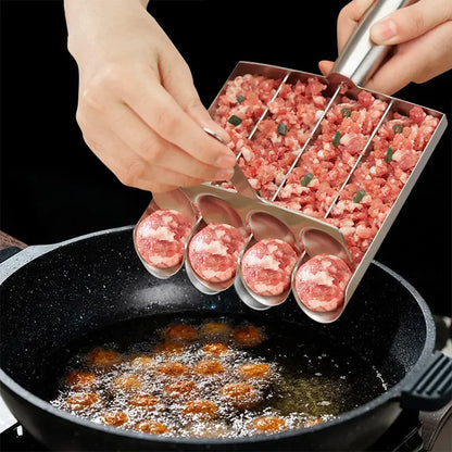 Kit Formador de Almôndegas em Aço Inoxidável