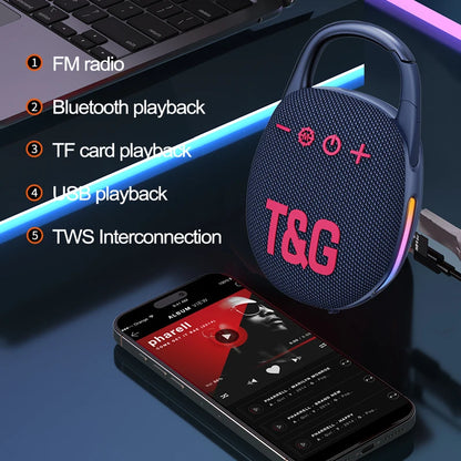 Caixa de Som Sem Fio com TWS e Rádio FM