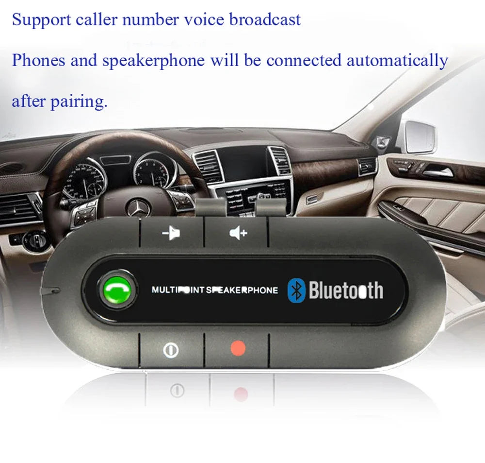 Kit Automotivo Bluetooth DriveTune – Alto-falante sem fio para chamadas em modo mãos-livres e receptor de áudio MP3
