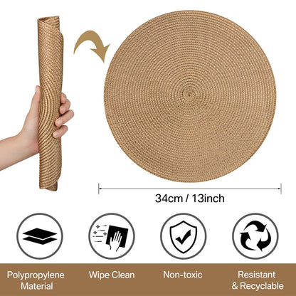 Conjunto Decorativo de Jogos Americanos Antiderrapantes